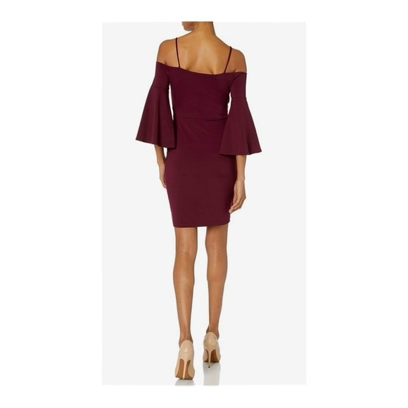 Susana Monaco Jemma Bell Sleeve Dress in Coffee NWT - Picture 3 of 7